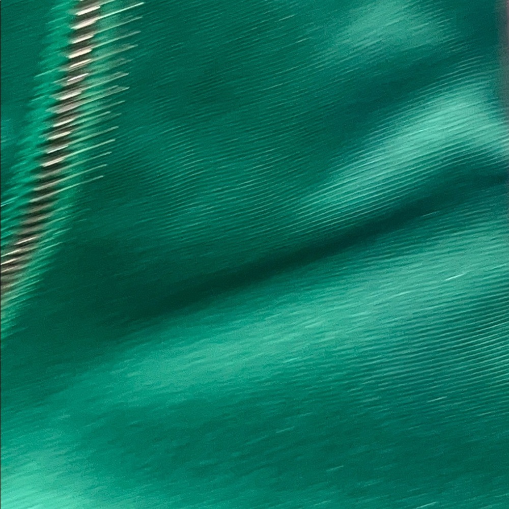 Vince Camuto White and Green Sheath Dress with Short Raglan Sleeves - Picture 7 of 13